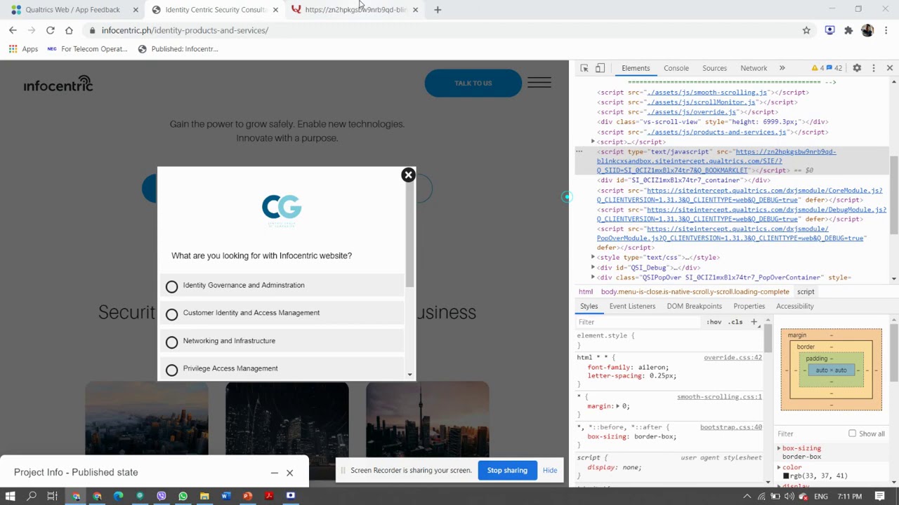 Website Intercept Code Snippet - YouTube