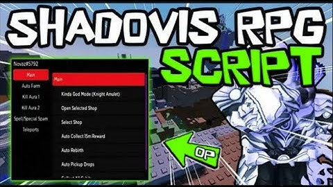 NEW SHADOVIS RPG Script Hack  FAST AUTO FARM!  Teleports + Bring Drops  PASTEBIN 2025