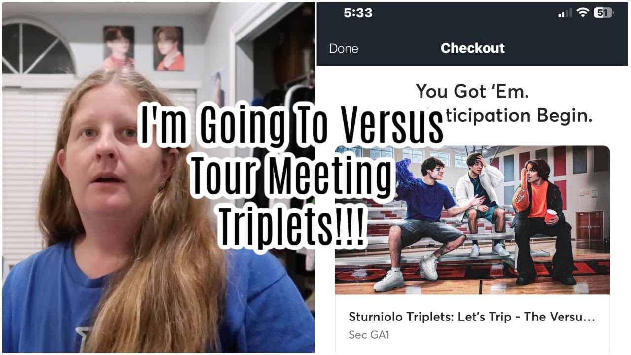 GOT TICKETS TO VERSUS TOUR MEETING STURNIOLO TRIPLETS!!! YouTube