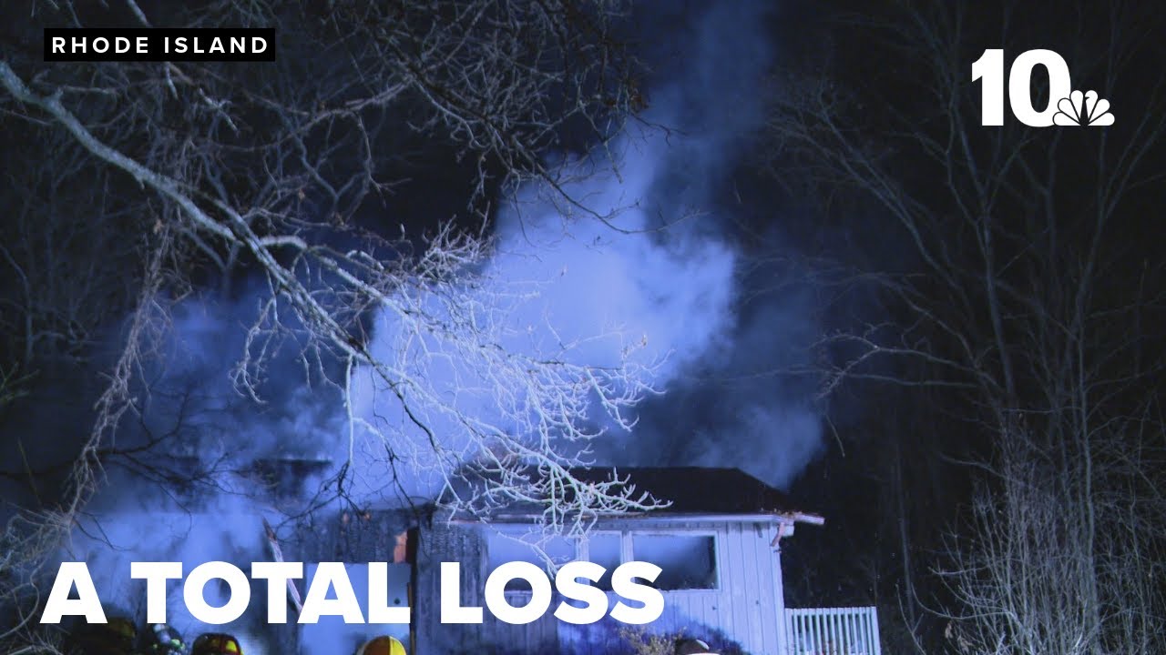 Home considered a total loss following a fire in Exeter - YouTube