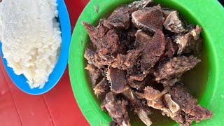 Cooking Cow Head Meat and Pap - Authentic South African Street Food