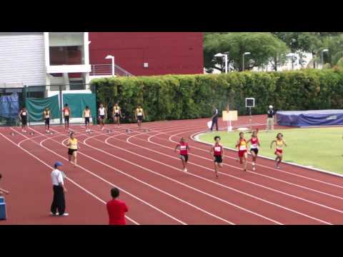 100m Girls Under 20 37th Singapore Junior Athletic Championships 2011