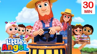 🚜 Farm Animals Song 🐄 | Fun Sing Along Songs by @LittleAngel Playtime