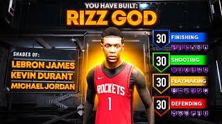 *NEW* 4-WAY “RIZZ GOD&quot; BUILD WILL BREAK NBA 2K23! GAME-BREAKING DEMIGOD BUILD! Best Build 2k23