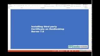 8 installing ssl certificate on citrix xendesktop 7 6 server
