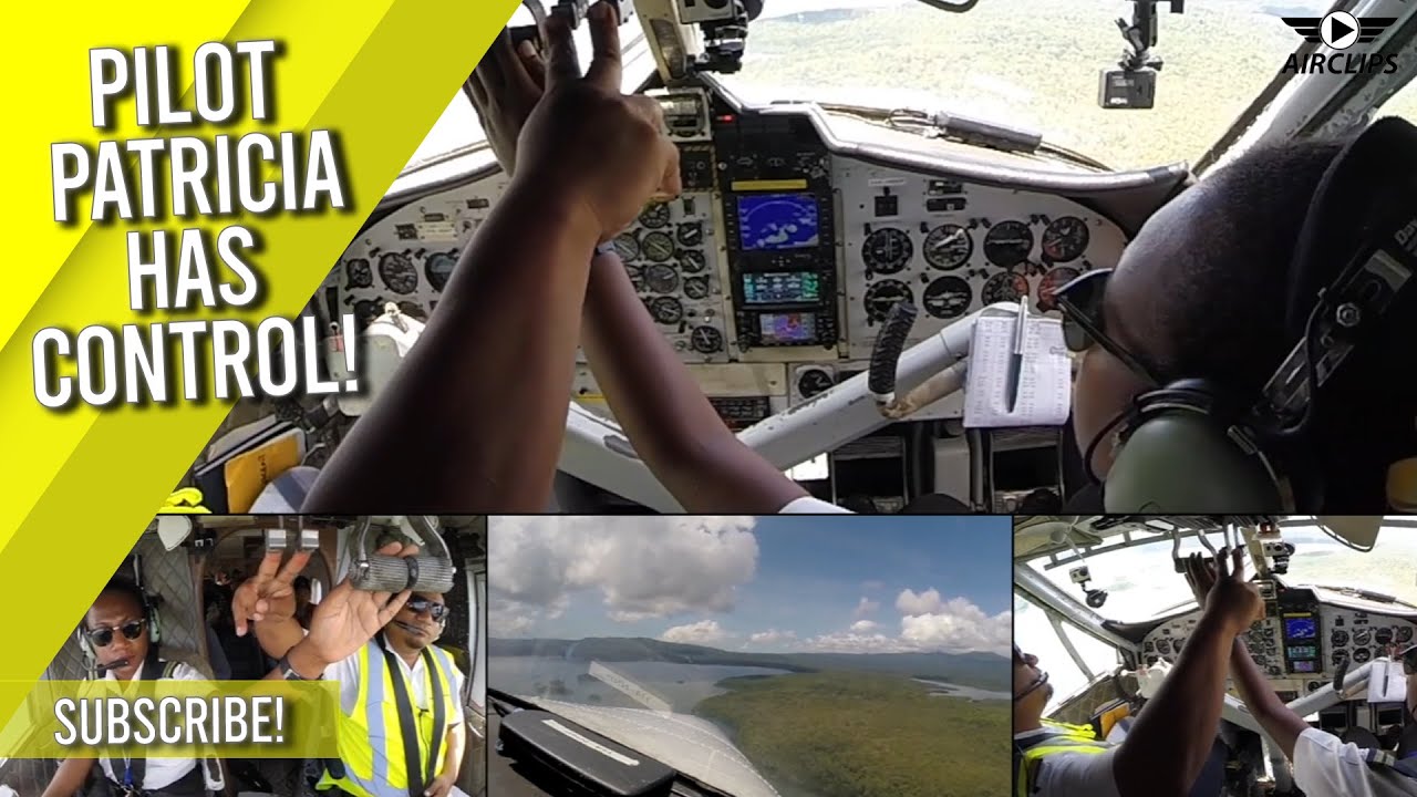 Pilot Patricia has Control!!! 1976-built Twin Otter landing into Ramata ...