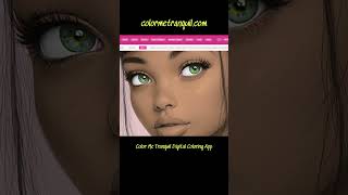 Color Me Tranquil Digital Coloring App - Coloring Tutorial for Beginners - Time Lapse