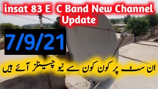 insat 83e C Band New Channel List update 75