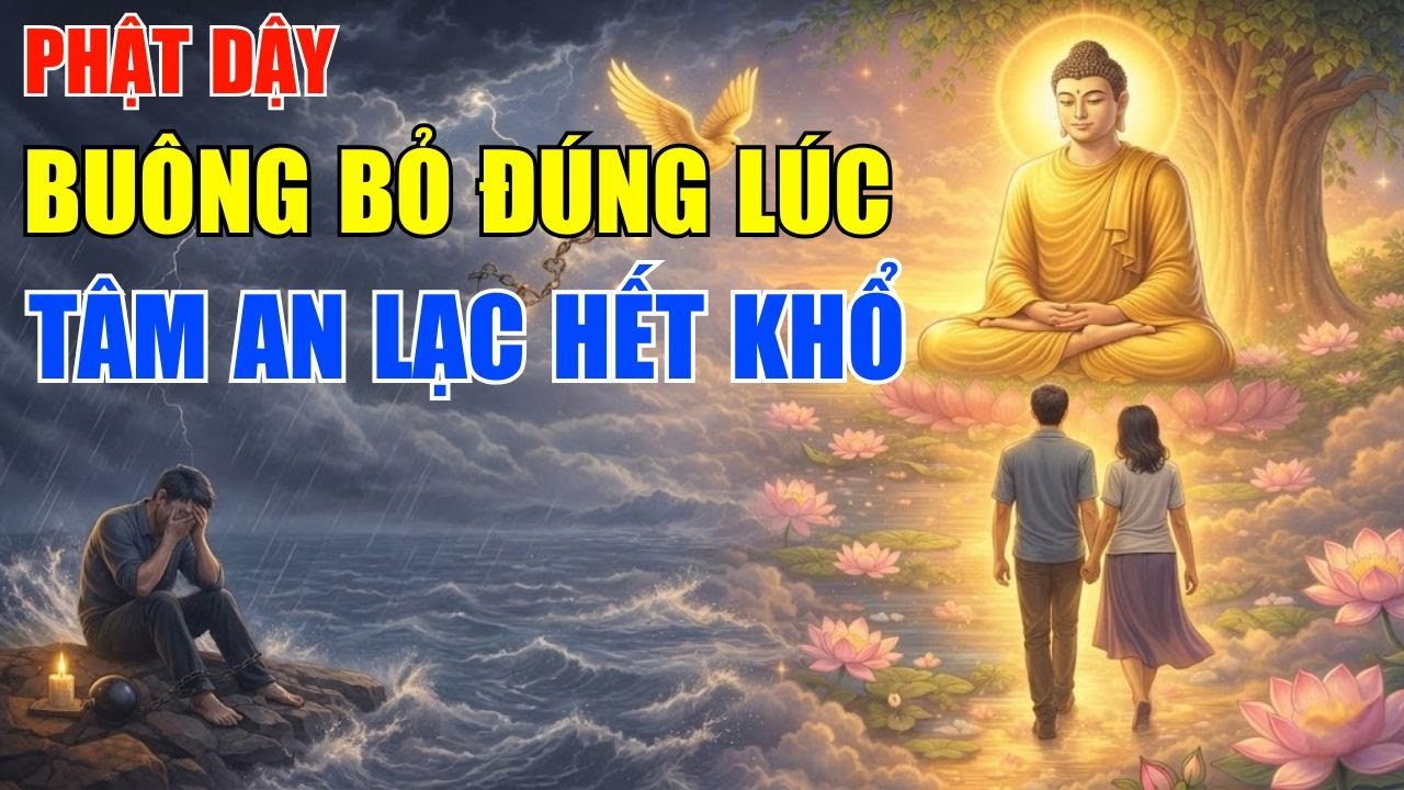 Phật Dạy - Buông Bỏ Đúng Lúc - Tâm An Lạc Đời Hết Khổ | Một Ngày An Lành