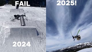 My 2024-2025 freestyle ski progression!                      (￼re-upload)
