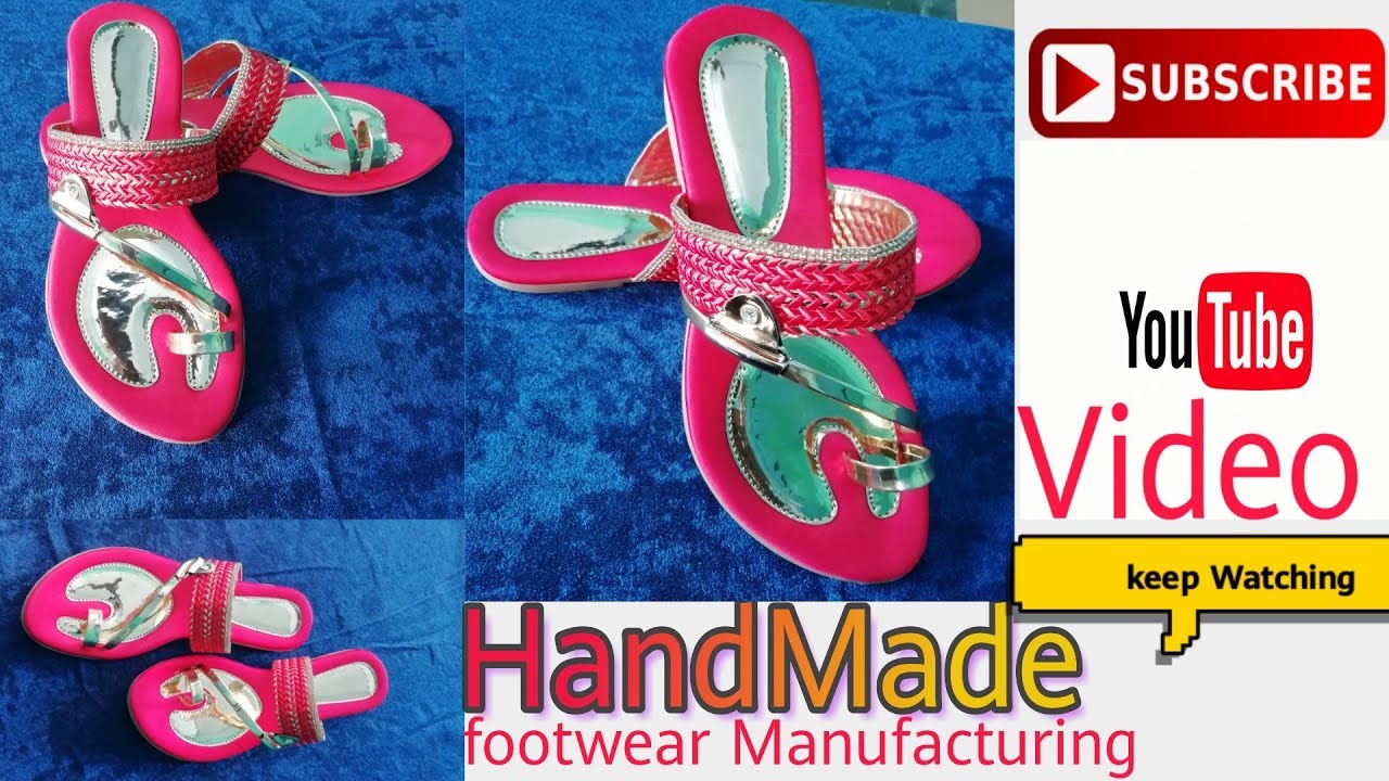 How To Make Chappal | How To Design Footwear | How To Make Slipper ...