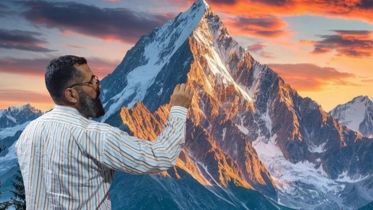 لن تصدق جمال هذه الجبال!افضل فكرة لرسم الجبال بطريقة احترافية بالفرشاة والوان الاكريليك