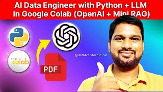 Detailed Data Engineering with Python and AI/LLMs In Google Colab (OpenAI + Mini RAG) #dataengineering #ai 🔥 Details