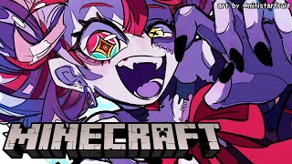 【MINECRAFT】HEARD THERE'S A SPOOKY SCARY HAUNTED HOUSE IN THE SERVER!!【Hololive Indonesia 2nd Gen】