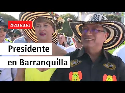 El presidente, Gustavo Petro participó en Carnaval del Suroccidente en Barranquilla | SemanaNoticias