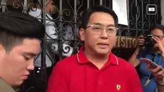ACTS-OFW partylist rep John Bertiz arrives at Palacio del Gobernador