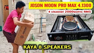 Unboxing and Review 4 channel 2000watts power Amplifier | Joson Moon Pro Max 1.300 class H Power Amp