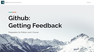 Github: Getting Feedback