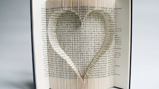 Heart within a heart book folding pattern 200 folds
