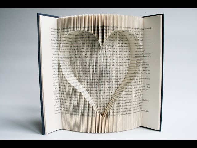 Book Folding Tutorial - Inverted Heart - YouTube book-folding-tutorial-inverted-heart-youtube