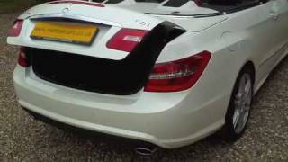 Mercedes E350 CDI Convertible Blue Efficiency Sport Tip