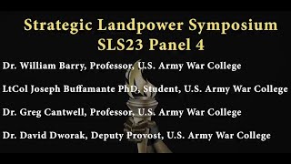 2023 Strategic Landpower Symposium, Panel 4, Carlisle Barracks, 9 - 11 May