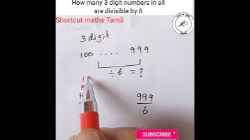#shorts #divisible by 6 tricks/shortcut maths Tamil