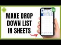 Are You Still Typing? Use Drop Down Lists on Mobile!