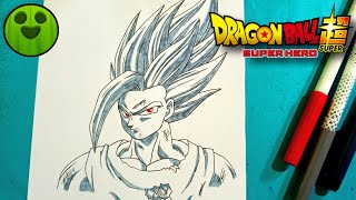 COMO DIBUJAR LA NUEVA TRANSFORMACIÓN DE GOHAN de Dragon Ball Super: Super Hero