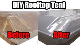 Rustoleum paint job on my DIY Rooftop Tent!!
