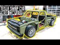 Twin Tesla Swapped Squarebody Gets Paint, Wrap & Reassembly! - Electric C10 Ep. 18