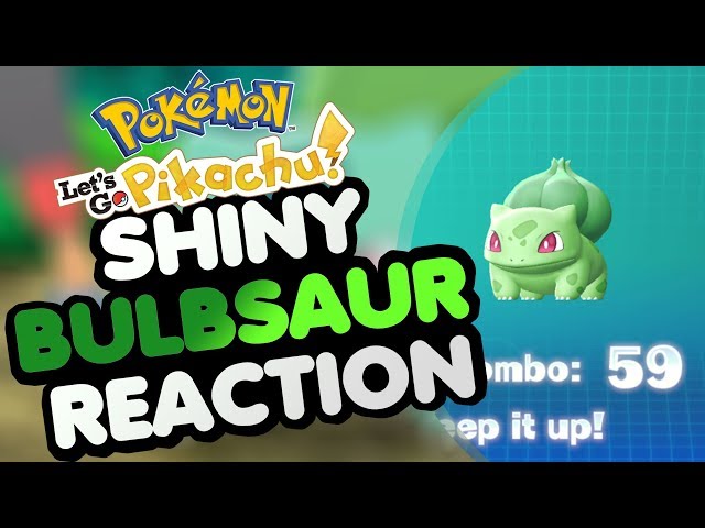 Live Shiny Bulbasaur in Let's Go! Pikachu! 300+ Chain + Too Many Shiny  Caterpie!!! 