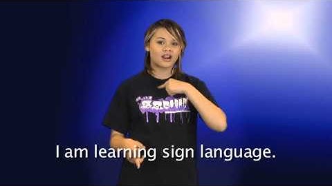 Learn ASL: "I