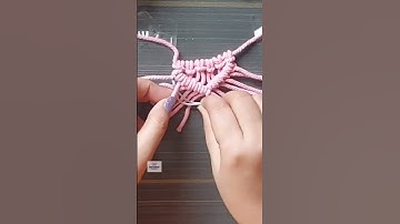 Boho Macrame Necklace Tutorial | DIY Macrame | #shorts #macrame #necklace #viral #youtubeshorts #diy