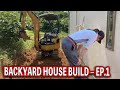 Japanese Carpenter: Bath & Toilet in Just 7㎡ (70 sq ft)! Groundwork in Scorching Heat – Episode 1