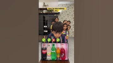 Guess The Drink Challenge Part 1 #guess #drink #challenge #games #kids