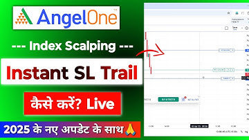 Angel one Chart Option Scalping - SL Trailing Live Demo🔥 | Angel one option trading on Index Chart