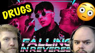 FALLING IN REVERSE - DRUGS  - METALHEADS REACTION !