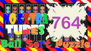 Ball Sort Puzzle Level 764 🎯No Extra Tubes😂Game Walkthrough😘 Stay Home And Fun Play #WithMe