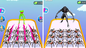 Spider Vs All Monster Max Level Merge Master Gameplay Video (New Update)