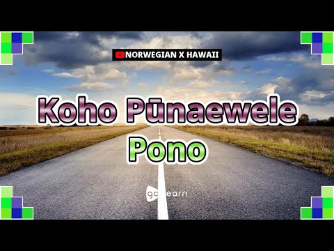 Koho Pūnaewele Pono | Golearn