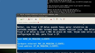 Aula 02 - Servidores (Configurando o serviço DHCP)