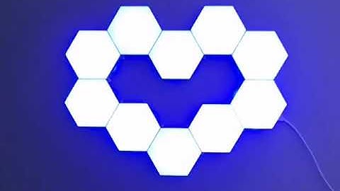 JE Q01 remote controlled and touch controlled hexagon lights