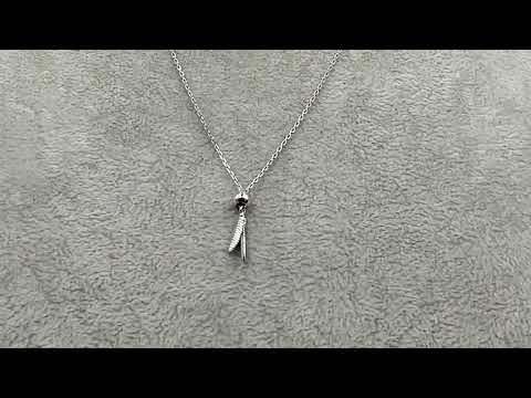 Срібне кольє БС2144К ширина 1 мм довжина 50, видео 1