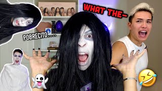 SCARING my HOMBRE as the Grudge!! *Funny AF* | Louie's Life