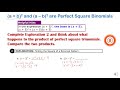 Factoring Special Products of Polynomials Quiz