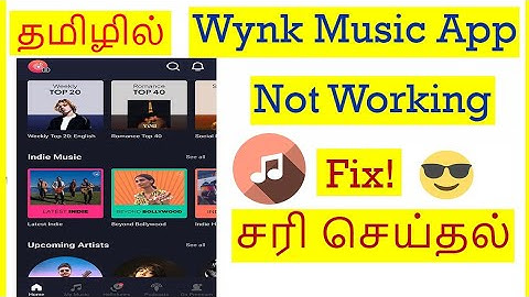 How to Fix Wynk Music App Not Working problem in Mobile Tamil | VividTech