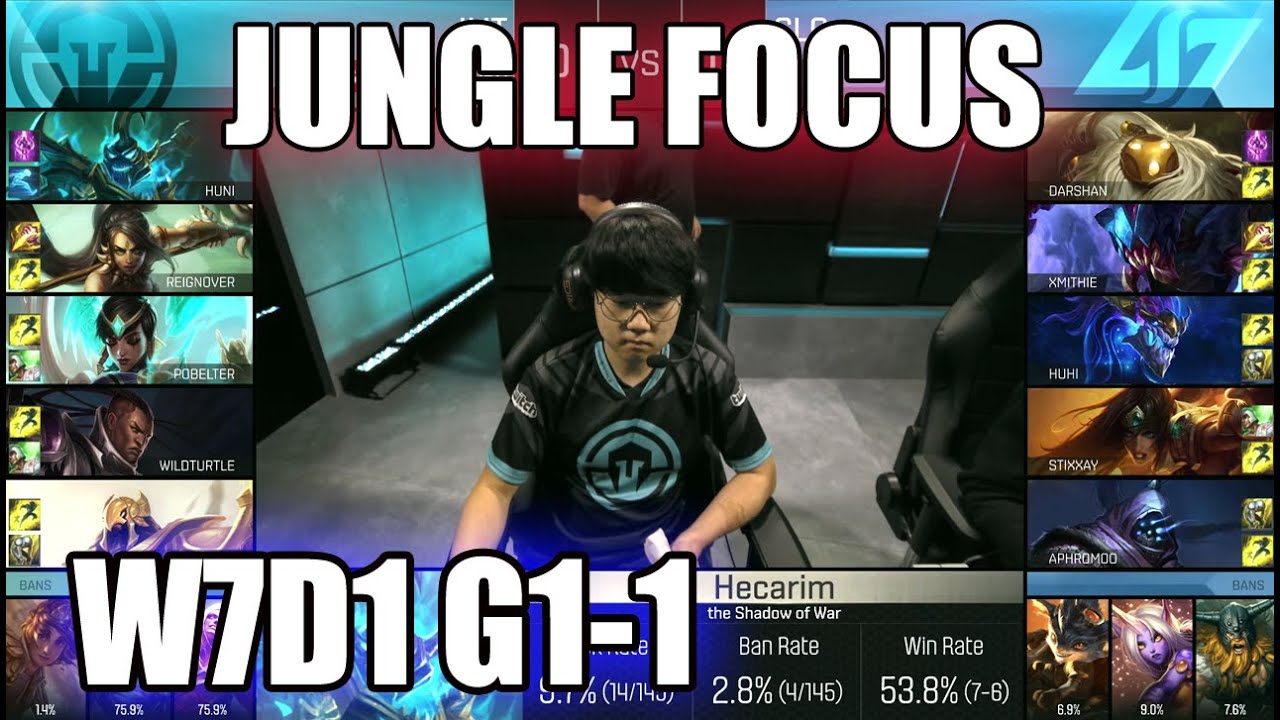 IMT vs CLG Game 1 - JUNGLE FOCUS (ReignOver vs Xmithie) | S6 NA LCS 2016 W7D1 | Immortals vs CLG G1