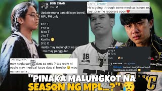 PINAKA MALUNGKOT NA SEASON NG MPL PH? BYE ML? MAY SAKIT? LIPAT LARO? BALIK PINAS? PURO PAALAM?!