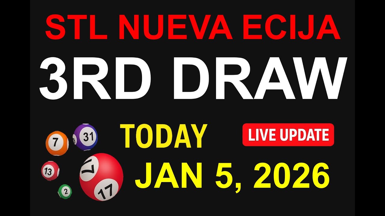 STL NUEVA ECIJA 3RD DRAW - JAN 5, 2026 Results (LIVE UPDATE)